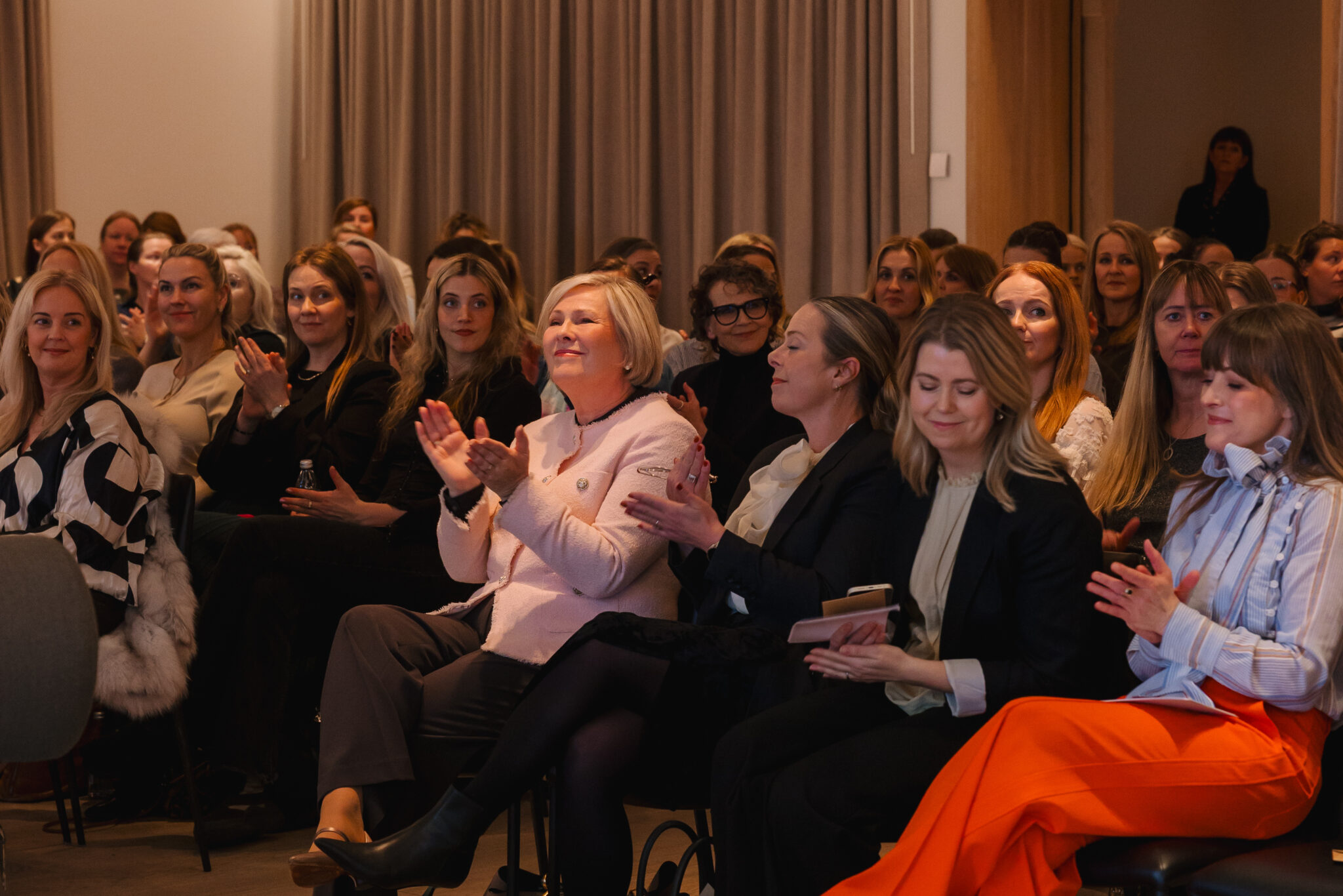 Frú Halla Tómasdóttir, Guðrún Dögg Guðmundsdóttir, Marta Rós Karlsdóttir og Selma Svavarsdóttir